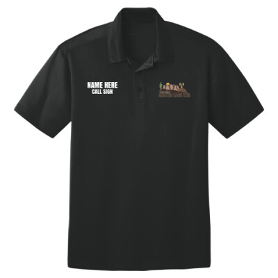 Tall Polo with name & sleeve flags Thumbnail