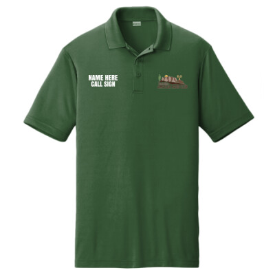 Unisex Drifit Polo with name & sleeve flags Thumbnail